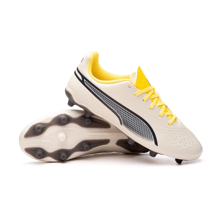 Football Boots Puma Kids King Match FG AG Alpine Snow Asphalt Yellow Blaze Futbol Emotion