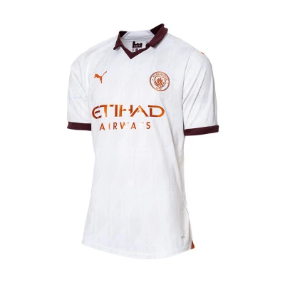 Camisola Manchester City Segundo Equipamento 2023-2024 Criança