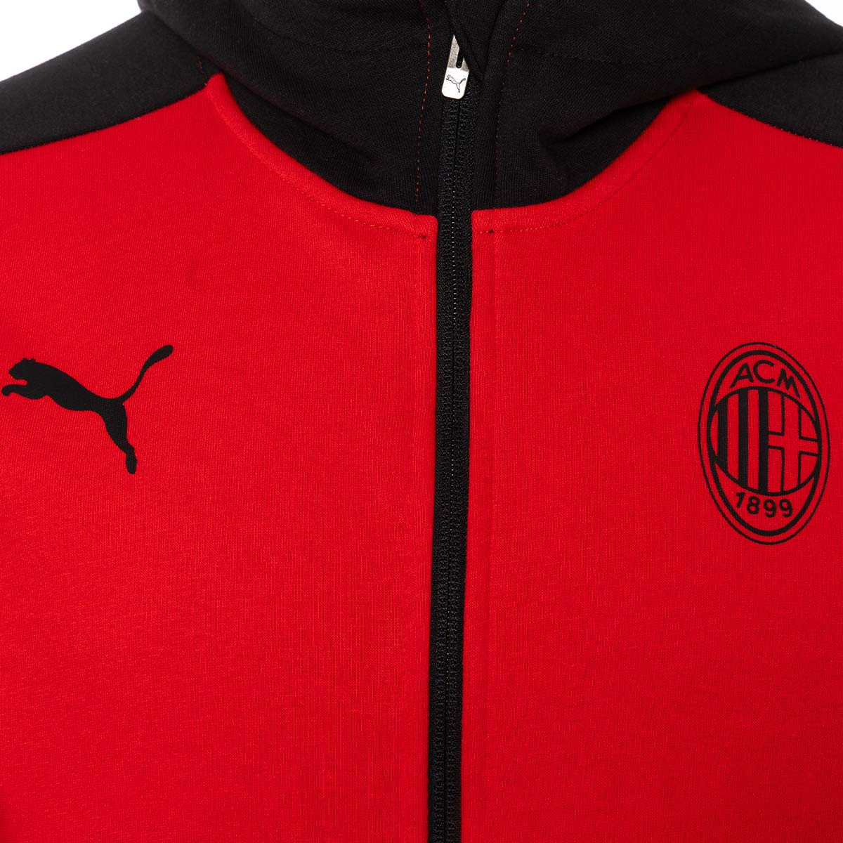 Jacket Puma AC Milan Pre-Match 2023-2024 Black-Red - Fútbol Emotion