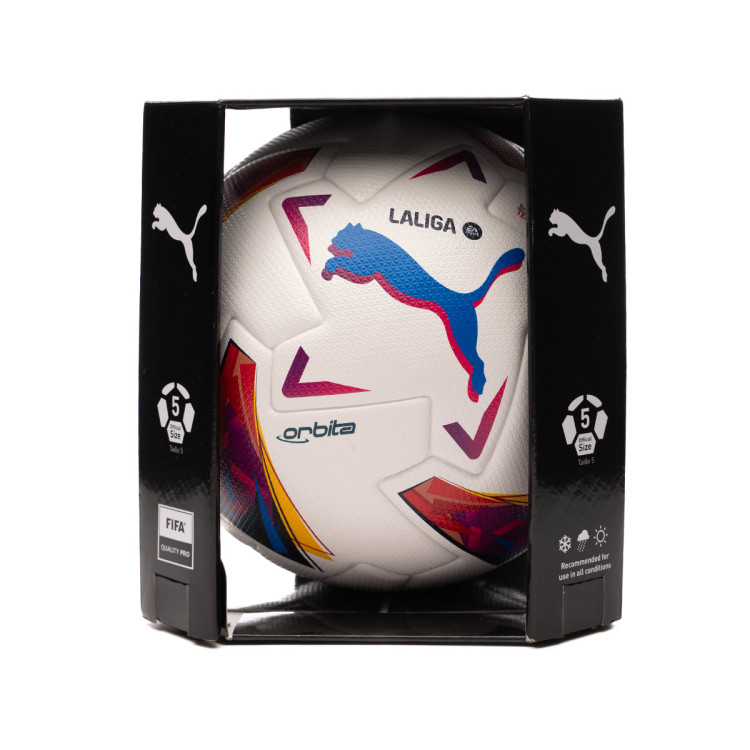 Ball Puma Official LaLiga Box 2023-2024 White-multi colour - Fútbol Emotion