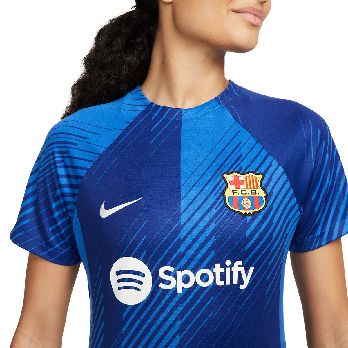 Camiseta Nike FC Barcelona PreMatch 20232024 Mujer Royal BlueWhite