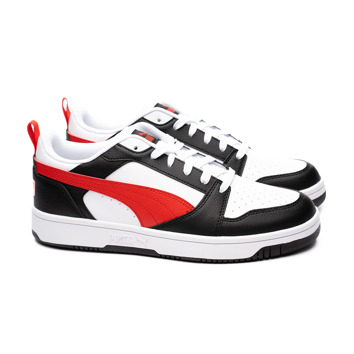 Black Time Red- Low All Trainers Fútbol Rebound v6 Emotion - Puma White-For