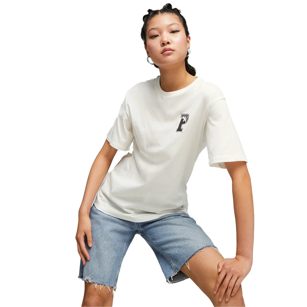 Camiseta Puma Squad P Mujer Warm White - Fútbol Emotion