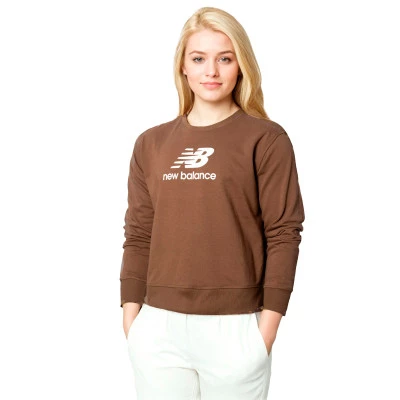 Women Essentials Stacked Logo French Terry Crewneck Sweatshirt