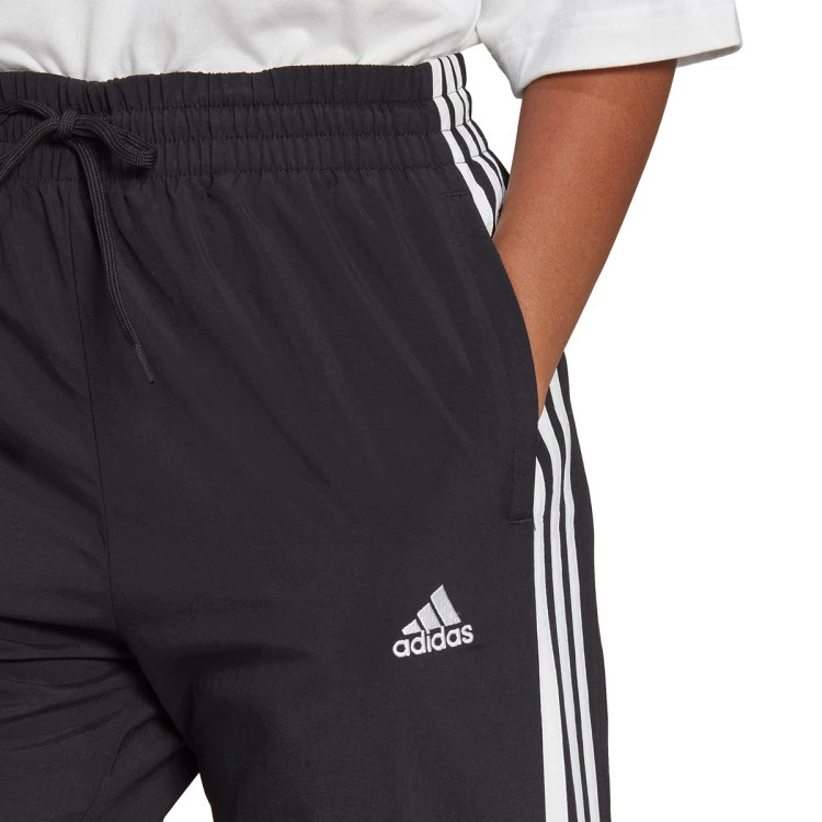 pantalon-largo-adidas-3-stripes-woven-mujer-black-white-2