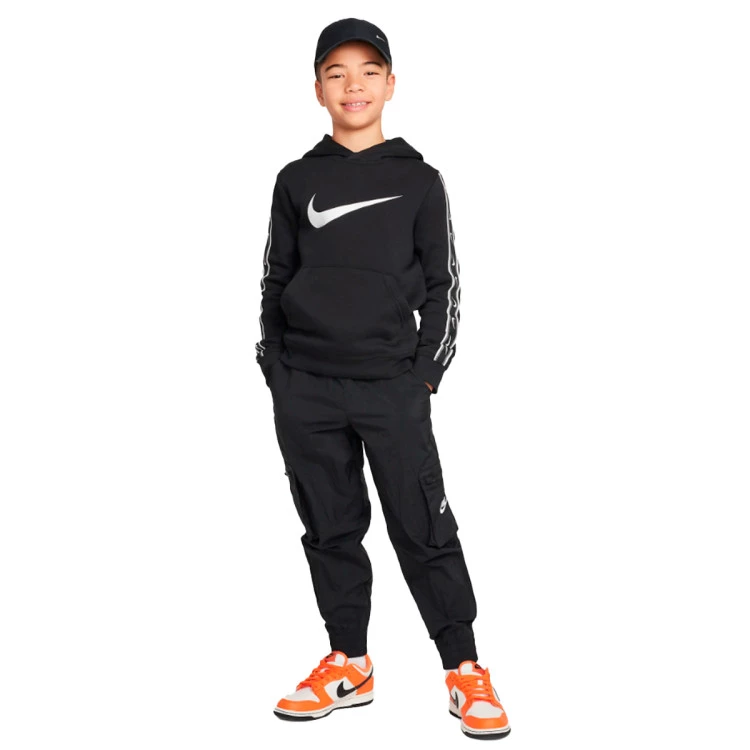 sudadera-nike-sportswear-repeat-print-fleece-hoody-nino-black-summit-white-4