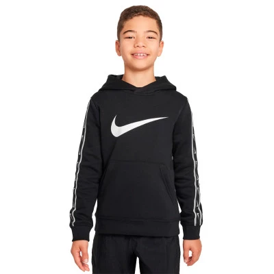 Sportswear Repeat Print Fleece Hoody Niño Sweatshirt