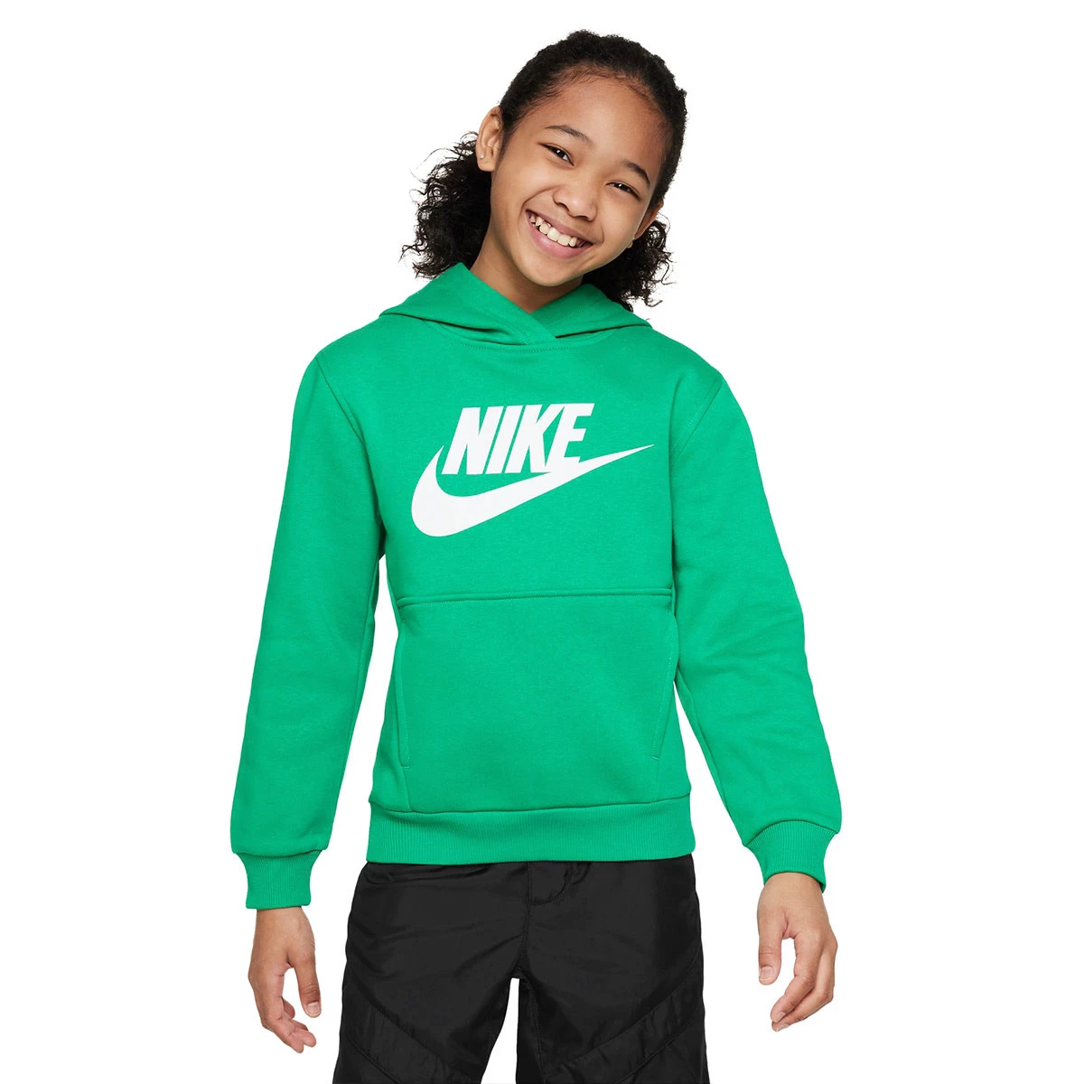 Sweatshirt Nike Sportswear Club Fleece Hoody HBR Criança Polar-White -  Fútbol Emotion