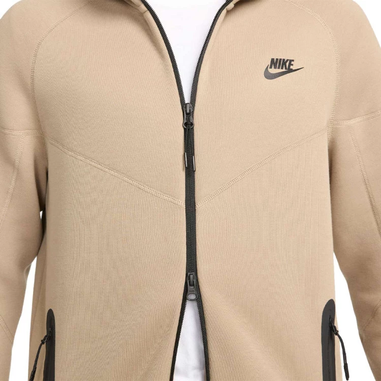 chaqueta-nike-sportswear-tech-fleece-hoodie-khaki-black-3