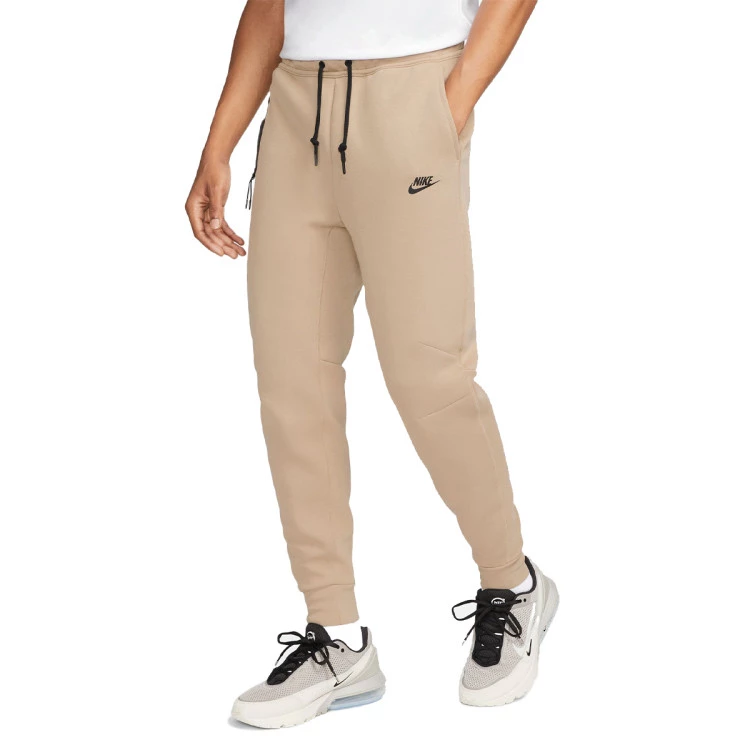 Long pants Nike Sportswear Tech Fleece Jogger Khaki Black Futbol Emotion