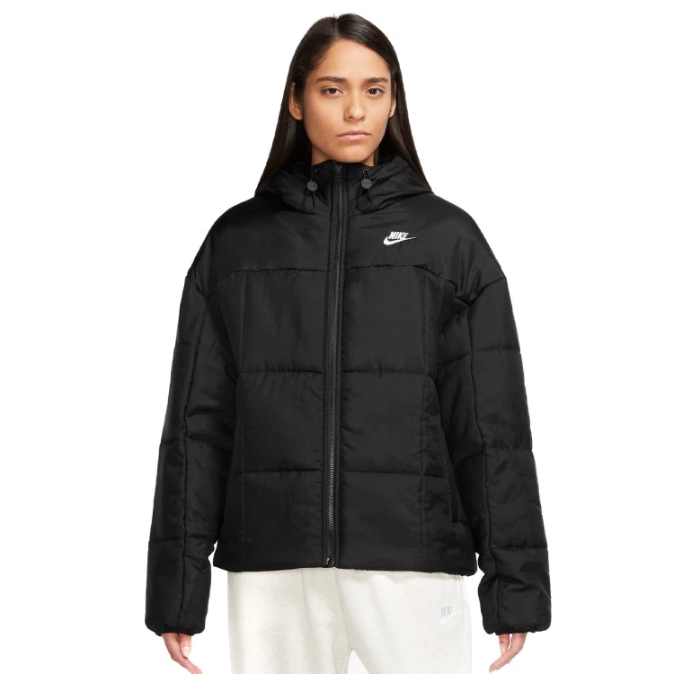 Blouson Nike Sportswear Essentials Thrclsc Puffer Femme Noir Blanc Futbol Emotion