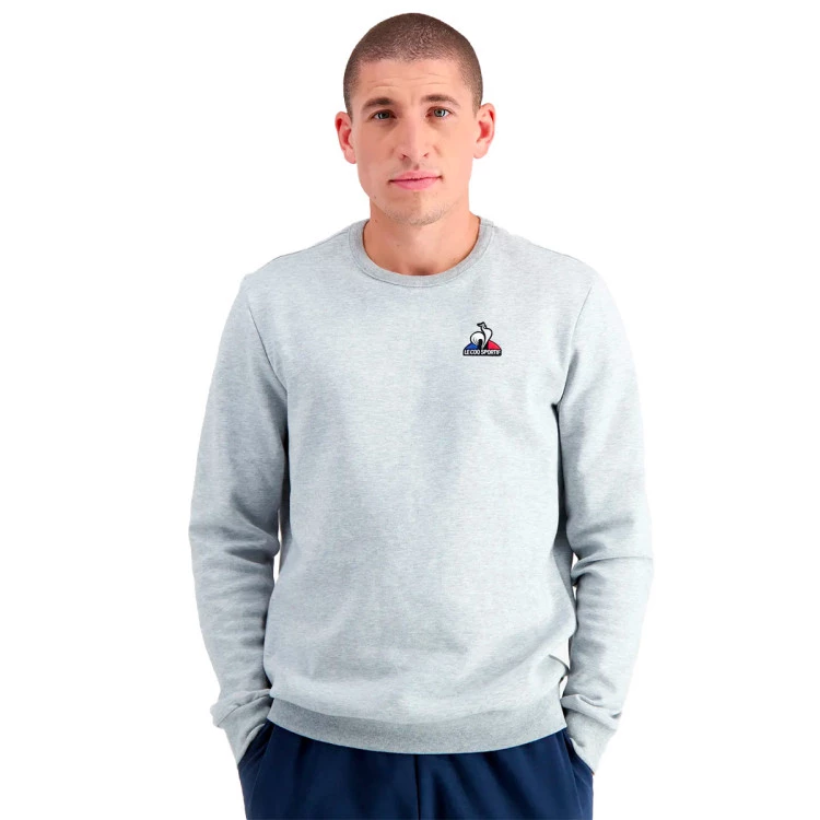 sudadera-le-coq-sportif-essentiels-crew-sweat-n4-gris-chine-clair-0