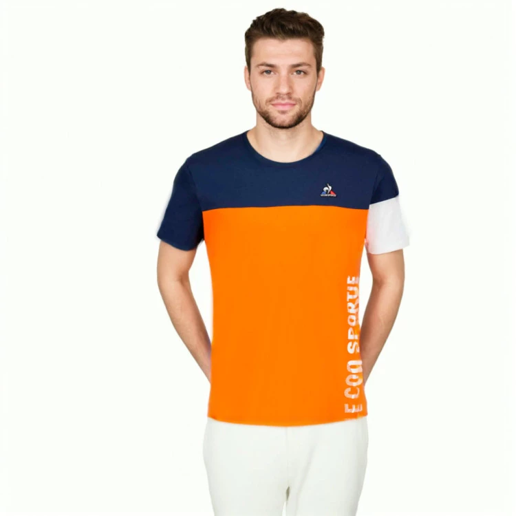 camiseta-le-coq-sportif-saison-2-tricoloren1-scarlet-ibis-dress-blues-0