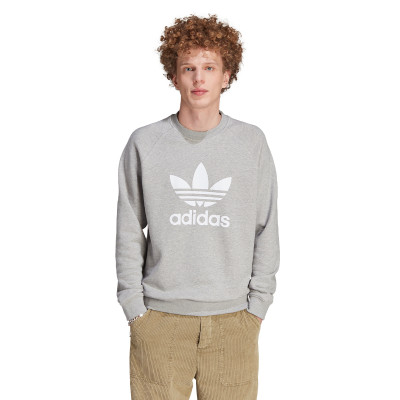 Sweatshirt adidas Adicolor Trefoil Crew Neck Medium Grey Heather - Fútbol  Emotion