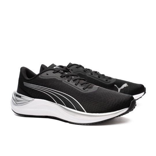 Running shoes Puma Electrify Nitro 3 Black-Silver - Fútbol Emotion