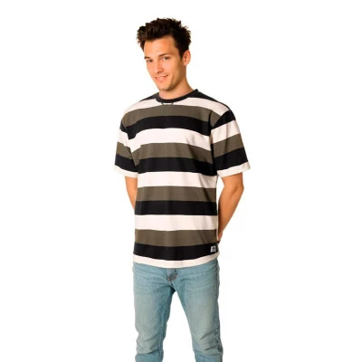 Taichung Striped Shoulder Tee Jersey