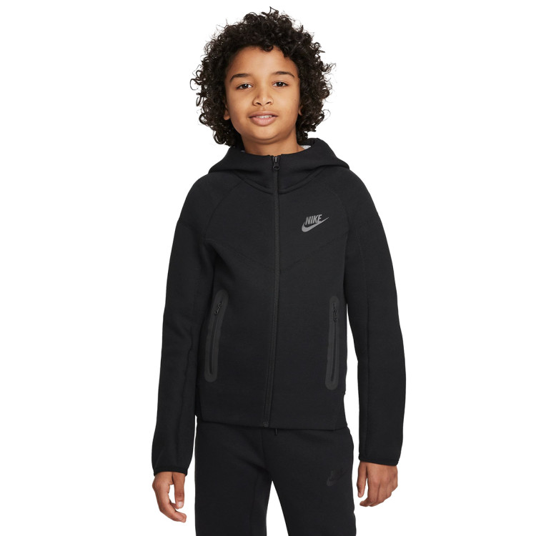 Casaco Nike Sportswear Tech Fleece Criança Black-Black-Black