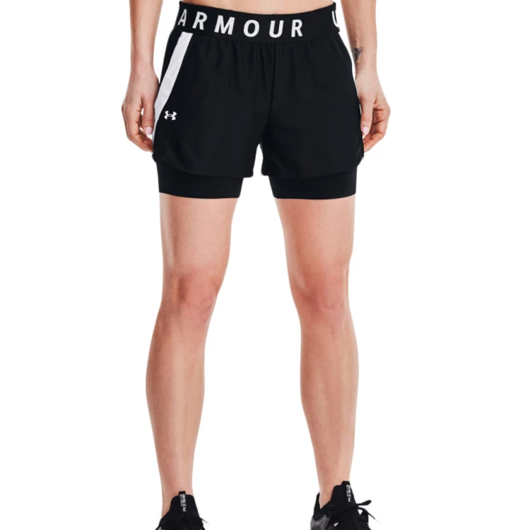 pantalon-corto-under-armour-play-up-mujer-black-white-0