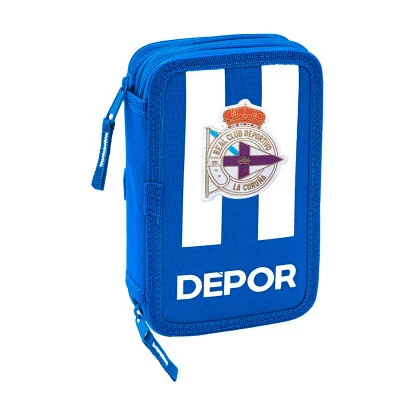 Plumier doble pequeño 28 pcs Deportivo de la Coruña