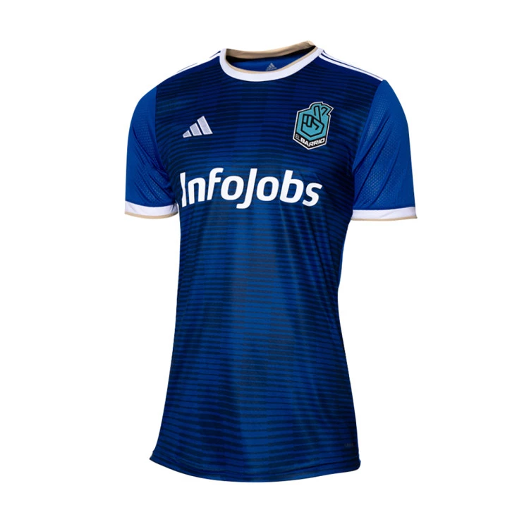 adidas - Koszulka Kids El Barrio Kings League 2023-2024 Home, Unisex, Niebiesko-biały, 116 cm