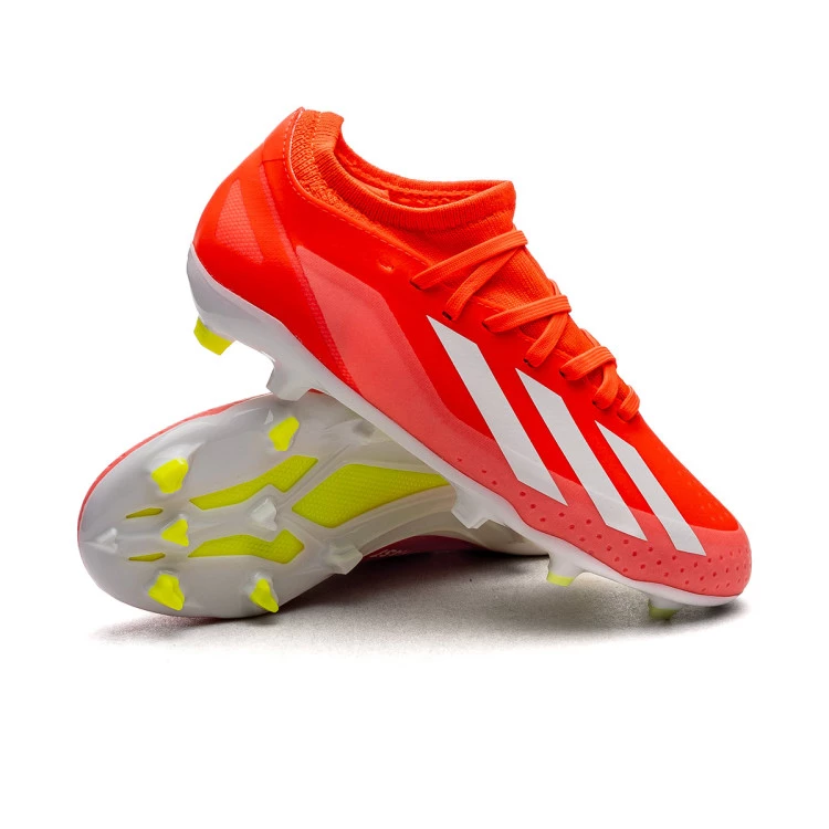 Football Boots adidas Kids X Crazyfast League FG Solar Red Ftwr White Team Solar Yellow Futbol Emotion