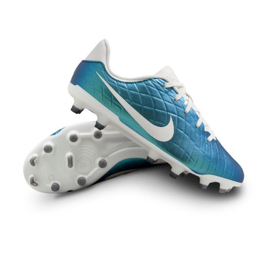 Scarpe Nike Tiempo Emerald Legend 10 Academy FG MG per Bambini Dk Atomic Teal Sail Futbol Emotion