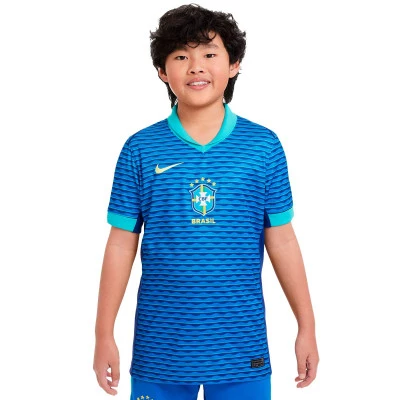 Kids Brazil Away Kit Copa América 2024 Jersey