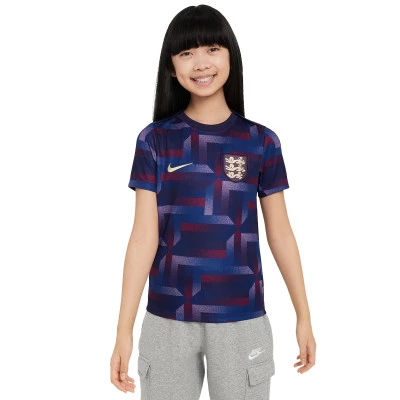 Camisola Inglaterra Pre-Match Eurocopa 2024 Criança