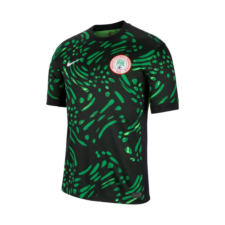 Maillot Nike Exterieur Nigeria Jeux 2024 Black Lucky Green White Futbol Emotion