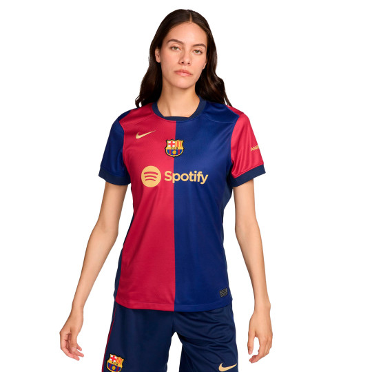 Jersey Nike FC Barcelona Primera Equipacion 2024 2025 Mujer Deep Royal Blue Noble Red Midnight Navy Futbol Emotion