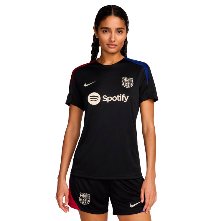 Jersey Nike Women FC Barcelona Training 2024 2025 Black Noble Red Deep Royal Blue Orewood Futbol Emotion