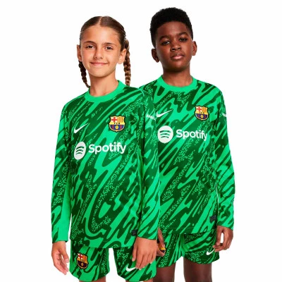 Kids FC Barcelona 2024-2025 Goalkeepers Home T-Shirt