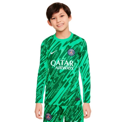 Kids PSG Goalkeeper Home Jersey 2024-2025 T-Shirt