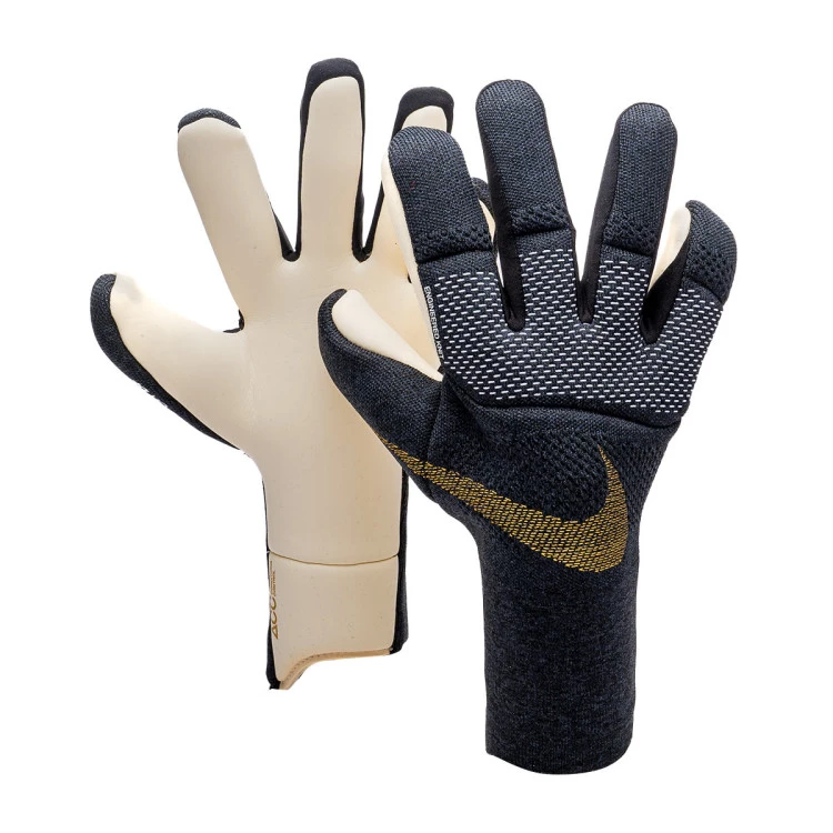 Guanti Nike Vapor Dynamic Fit Black White Metallic gold coin Futbol Emotion