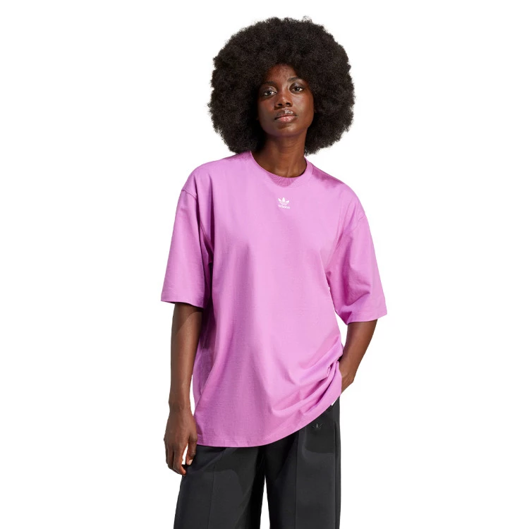 Camiseta adidas rosa mujer sale