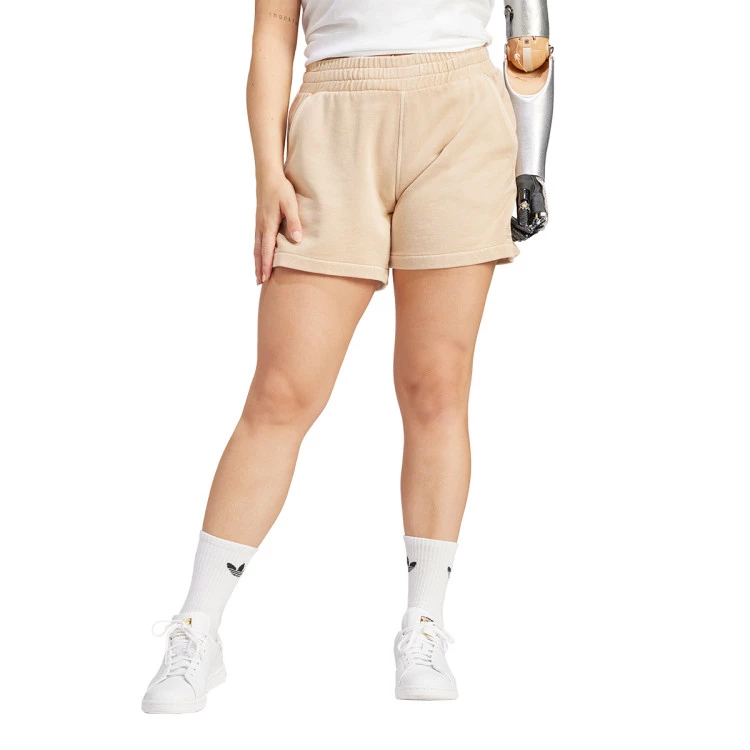 Pantaloncini adidas Trefoil Essentials Donna Magic Beige Futbol Emotion