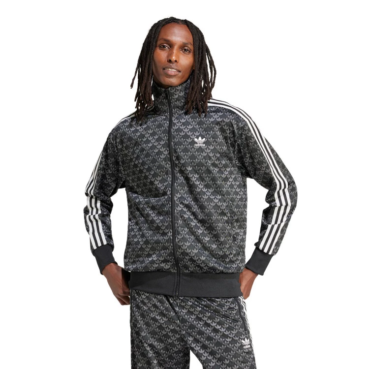 Shops adidas black floral tracksuit