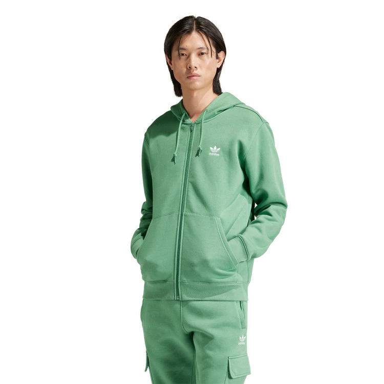 sudadera-adidas-trefoil-essentials-preloved-green-white-0