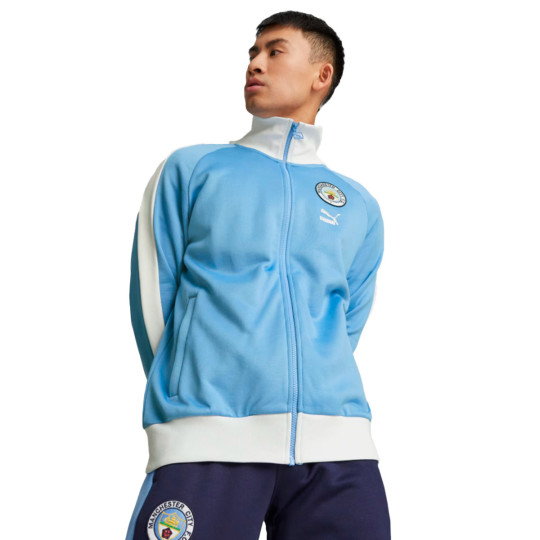 Jacket Puma Manchester City Fanswear 2023-2024 Team Light Blue-White ...