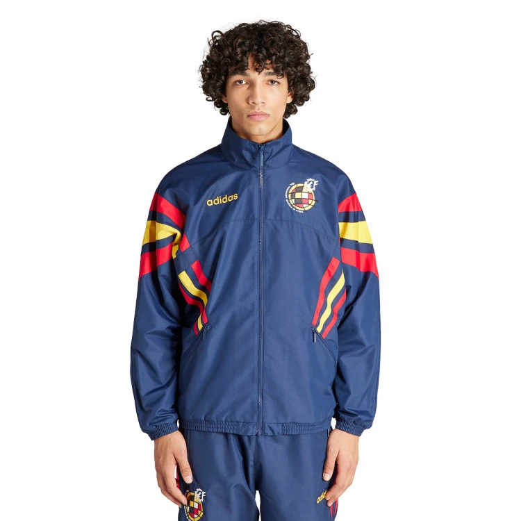 Jacket adidas Spain Fanswear Retro Eurocopa 2024 Night Indigo Futbol Emotion