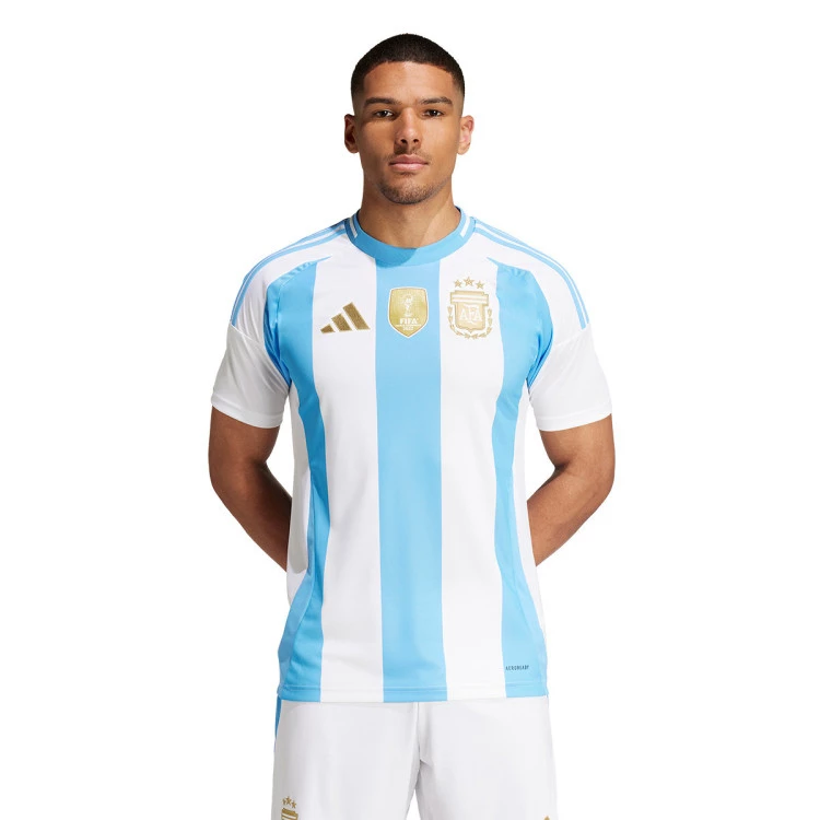 Camiseta adidas Argentina Primera Equipacion Copa America 2024 White Blue Burst Futbol Emotion