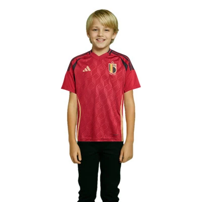 Jersey Bélgica Primera Equipación Eurocopa 2024 Niño