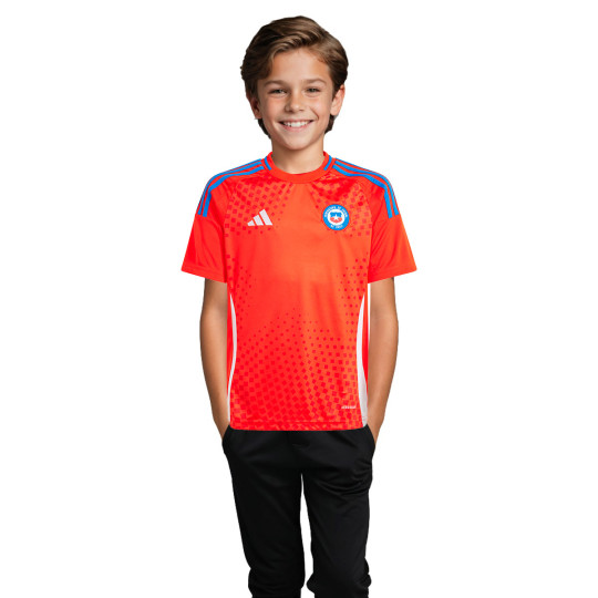 Jersey adidas Kids Chile Home Jersey America Cup 2024 Active Red ...