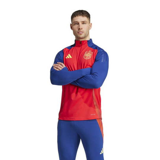 Sweatshirt adidas Spain Fanswear Euro 2024 Ray Red Victory Blue