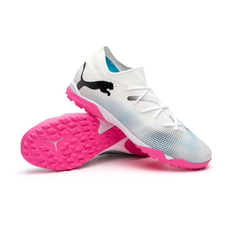 bota-puma-future-7-match-turf-white-black-poison-pink-0