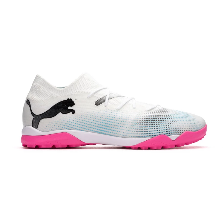 bota-puma-future-7-match-turf-white-black-poison-pink-1