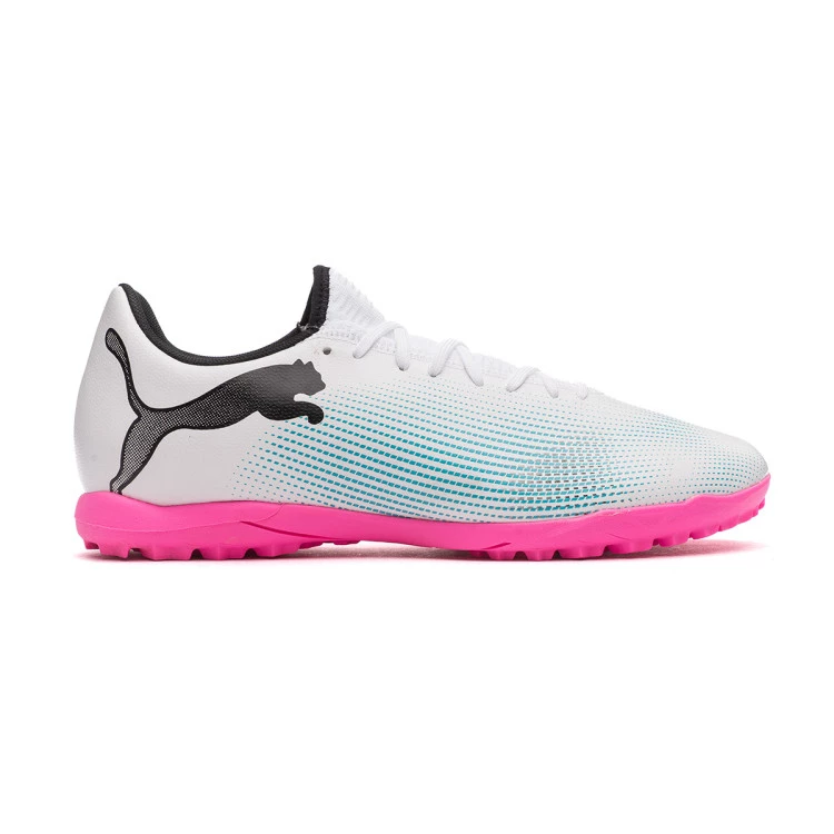 bota-puma-future-7-play-turf-white-black-poison-pink-1