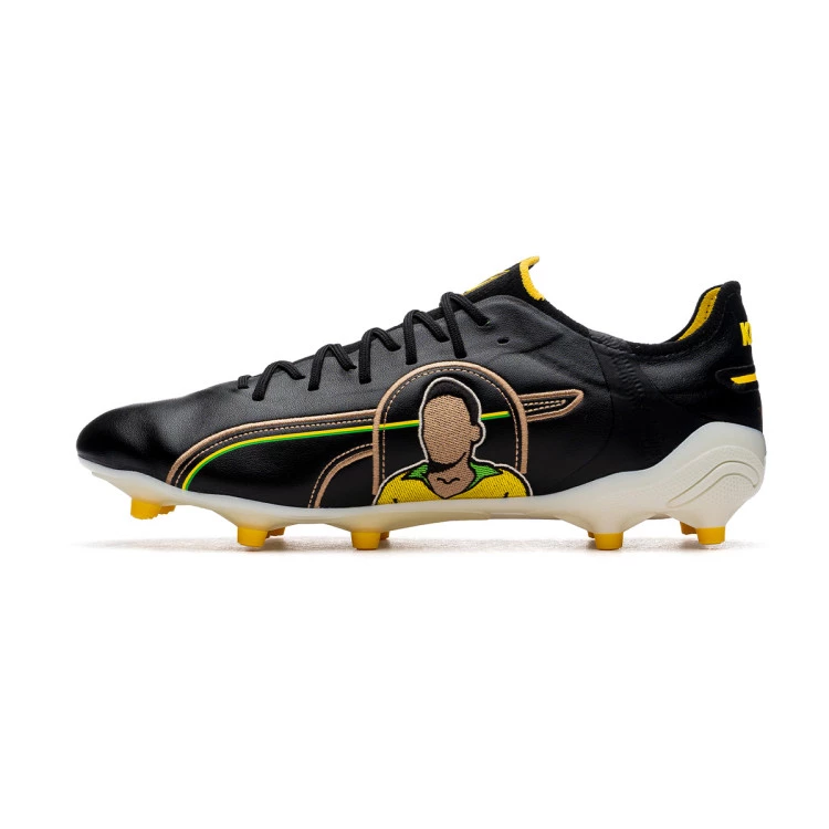 bota-puma-king-ultimate-pele-edition-fgag-black-white-pele-yellow-gold-frosted-ivory-2