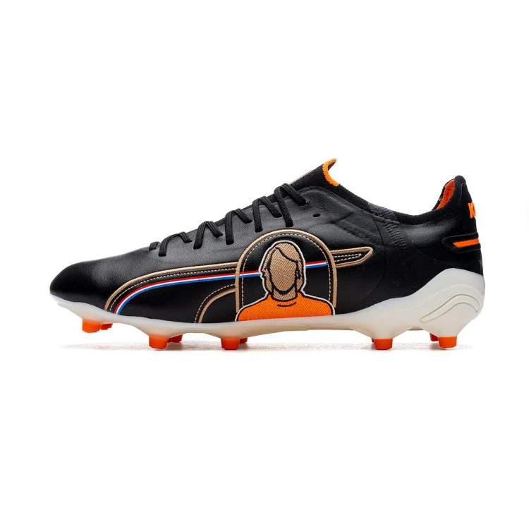 bota-puma-king-ultimate-cruyff-edition-fgag-black-white-rickie-orange-gold-frosted-ivory-2