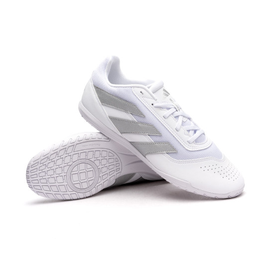 HallenfuBballschuh adidas Predator Club IN Sala Ftwr WeiB Silber Met. Ftwr WeiB Futbol Emotion